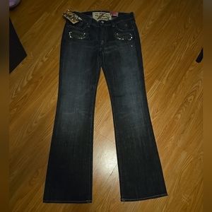 VINTAGE 7 FOR ALL MANKIND GREAT WALL CHINA DENIM JEANS 29 (Measures 30x31)
